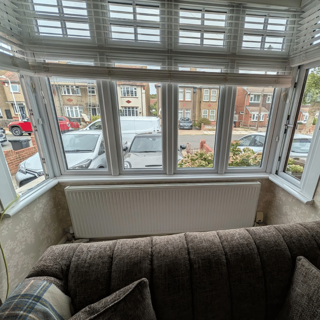 Bay window before PVC window board replacement in Gravesend Kent